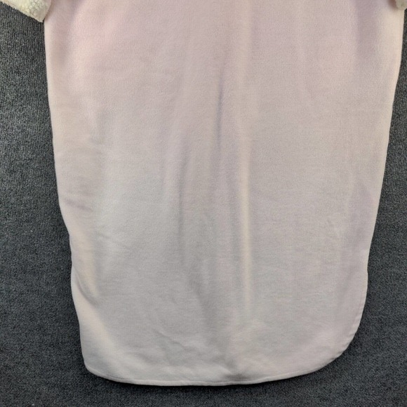 Signature II by Stan Herman Women's Zip Up Fleece Fuzzy Robe Pink Actual 49x55 - Picture 9 of 13